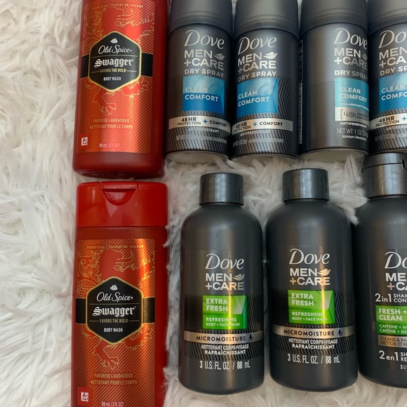 SOLD Men’s Travel Size Personal Care Bundle | Dove | Old Spice | NWT | 11 pieces - Picture 3 of 3